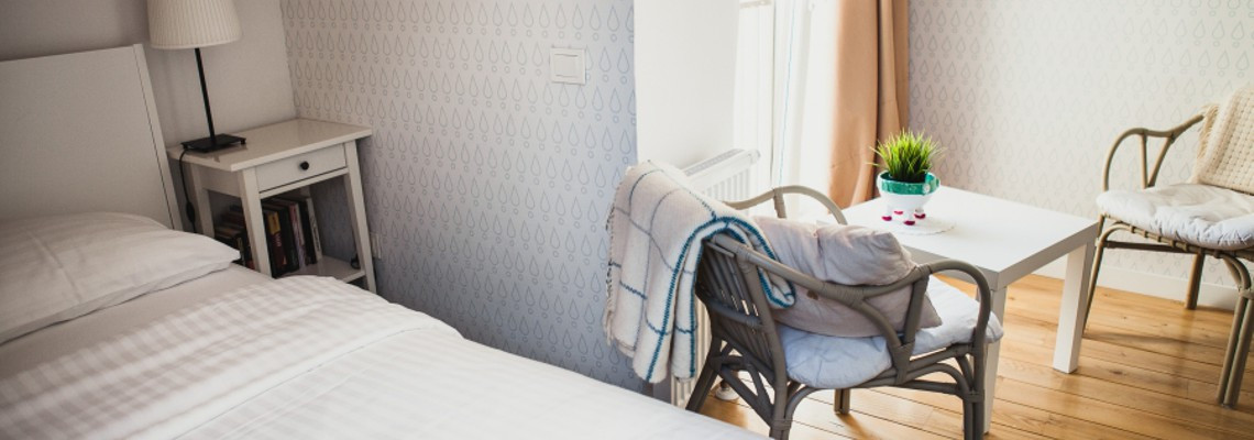 LAŠO KAMBARYS – dvivietis numeris su prancūzišku balkonu palėpėje