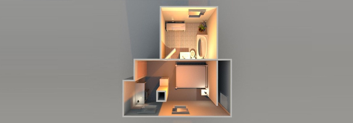 ARALIO KAMBARYS – dvivietis numeris palėpėje